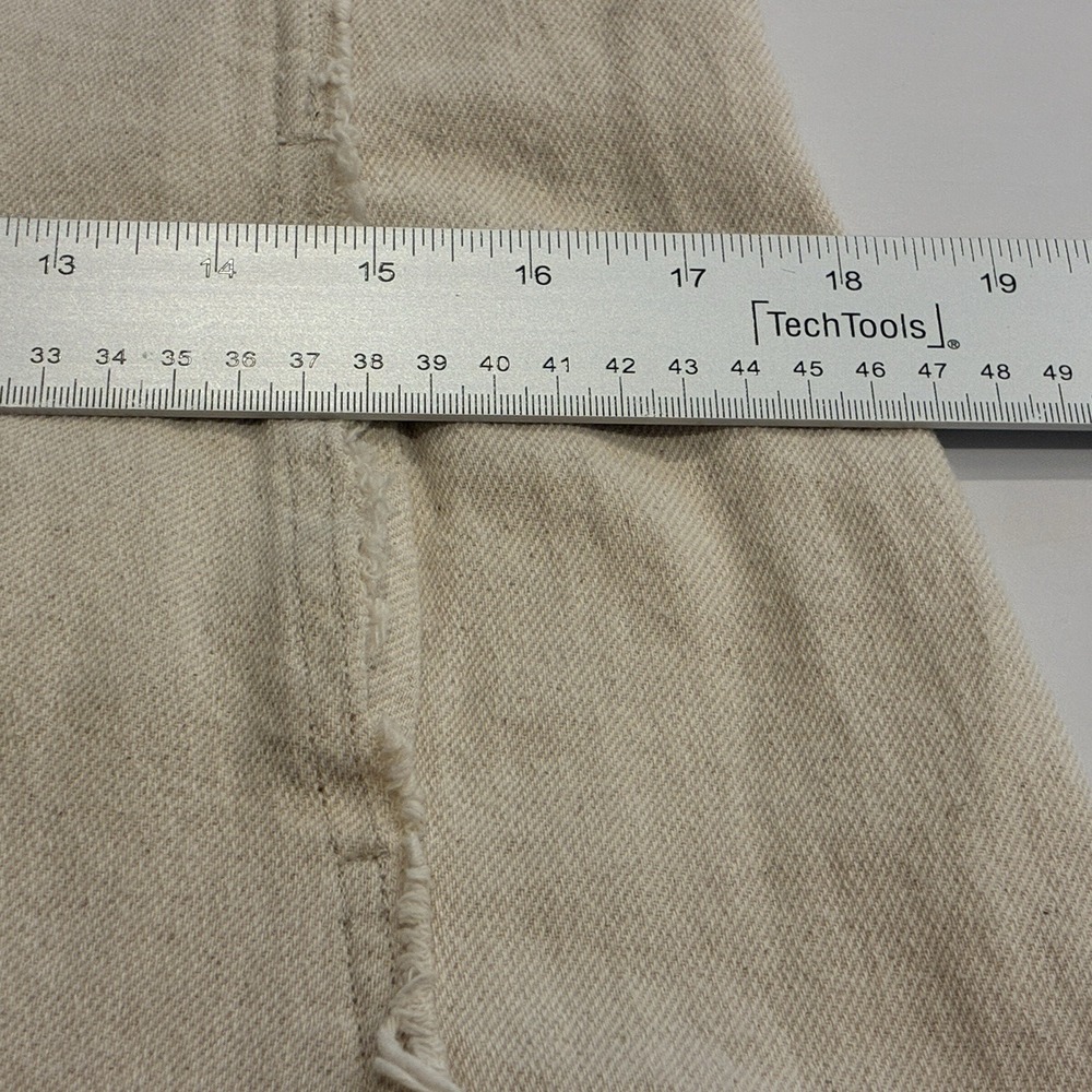 Intique Lagenlook Linen Blend Maxi Dress Size S Oatmeal Sleeveless Minimalist - Picture 8 of 10